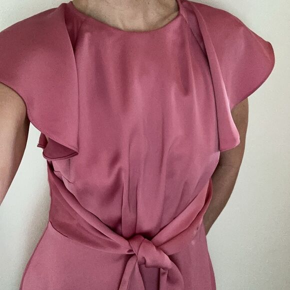 Keepsake the Label Pink Ruffle mini dress flutter 8 - Picture 4 of 9